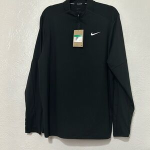 Nike Element Mens 1/2 Zip Dri FIT Long Sleeve Running Top Black L-DH4949-010